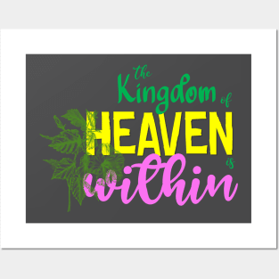 The Kingdom of Heaven Christian Quote Bibleverse Style Posters and Art